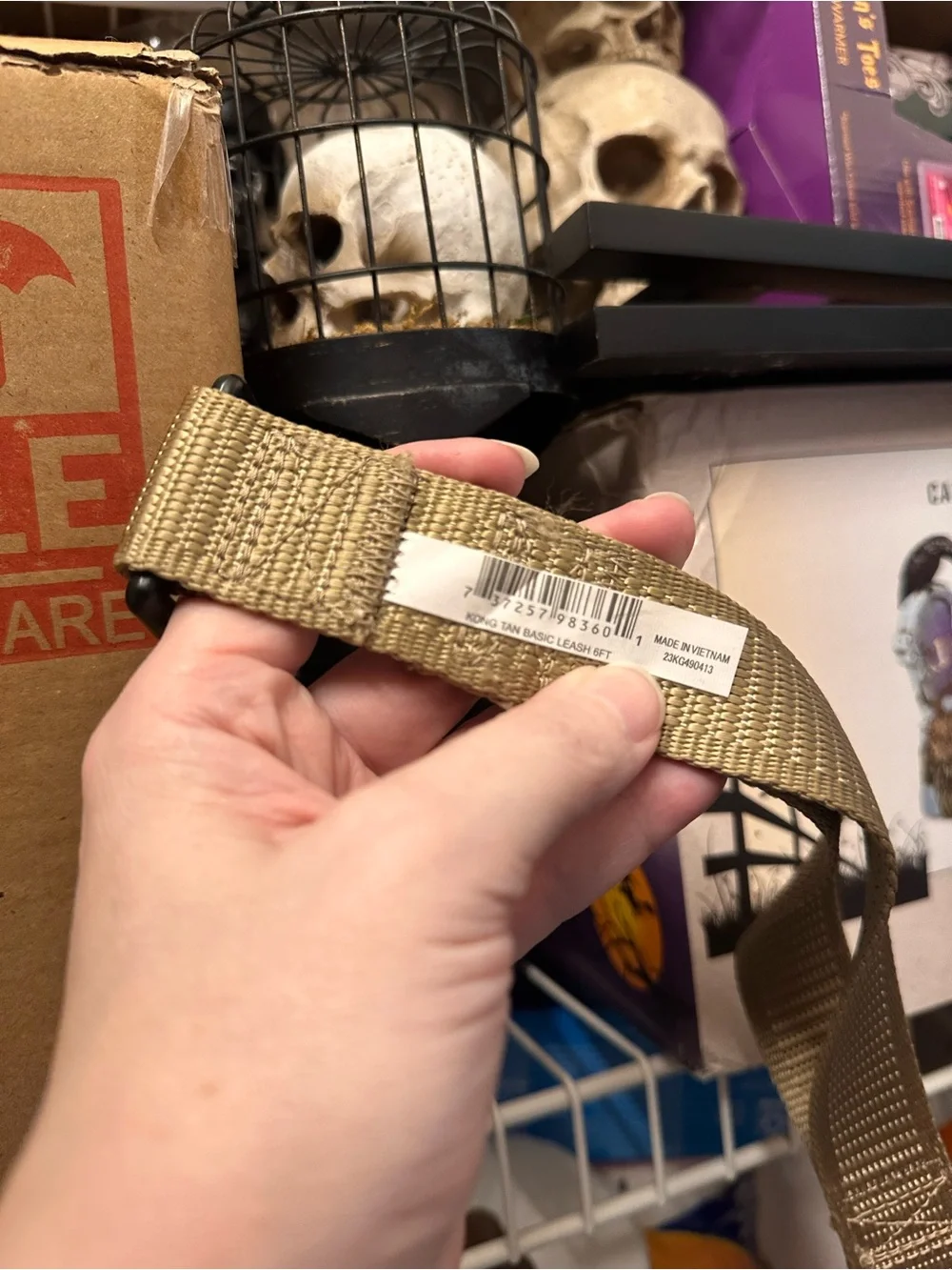 Kong Tactical Traffic Leash in Khaki Tan